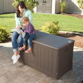 img 2 attached to Spacious Lifetime 60089 Deck Storage 🔒 Box: 116 Gallon Capacity for Organized Outdoor Living