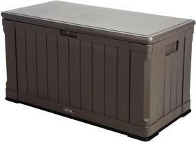 img 4 attached to Spacious Lifetime 60089 Deck Storage 🔒 Box: 116 Gallon Capacity for Organized Outdoor Living