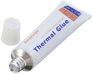 🔥 10g easycargo thermal conductive glue kit - high performance silicone plaster adhesive for gpu heatsink, vrm, vram, led, ic chips, mosfet, bjt transistor, 3d printer, pcb logo