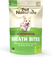 🐾 лакомство для дыхания pet naturals of vermont breath bites: 60 жевательных конфеток для свежего дыхания и здоровья зубов. логотип