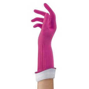 img 3 attached to 🧤 Pack of 2 Playtex Living Reusable Rubber Cleaning Gloves, Large Size, Premium Protection - Color Variations