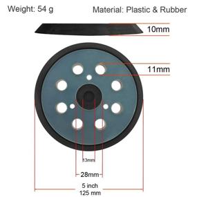 img 3 attached to 🔄 Porter Cable 5 Inch Dia 8 Hole Sander Hook and Loop Replacement Sanding Pad: Perfect for 343/343k, 390/390K, 382, 343VSK Orbit Sander