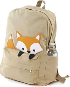 img 3 attached to 🎒 Sleepyville Critters Orange Animal Backpack: Quirky and Stylish Animal-inspired Travel Companion