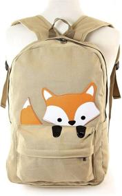 img 2 attached to 🎒 Sleepyville Critters Orange Animal Backpack: Quirky and Stylish Animal-inspired Travel Companion