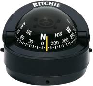 surface mount compass with 2.75-inch dial in black логотип