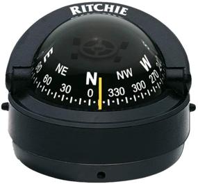 img 4 attached to Surface Mount Compass with 2.75-inch Dial in Black