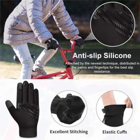 img 2 attached to Cold Weather Kids' Anti-Slip Winter Running Gloves - Ideal Accessories for Boys