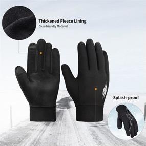 img 1 attached to Cold Weather Kids' Anti-Slip Winter Running Gloves - Ideal Accessories for Boys