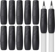🖊️ 12 pack of mr. pen pencil and pen grips, black - ergonomic pencil cushions for adults with arthritis, rubber pencil grips, pen grips, pen gripper for improved writing experience logo
