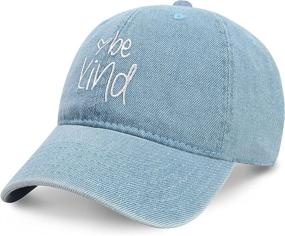 img 3 attached to 🧢 Trendy Unisex Baseball Cap for Women – Be Kind Cotton Polo Style Hat, Fun Inspirational Saying, Ideal for Seasonal Outdoor Travel Headwear