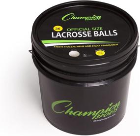 img 3 attached to 🏀 Lacrosse Balls Bucket by Champion Sports