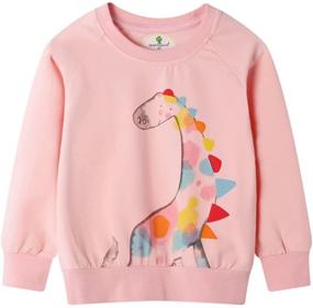 img 2 attached to Charlene Max Toddler Sweatshirt Animals Apparel & Accessories Baby Boys in Clothing