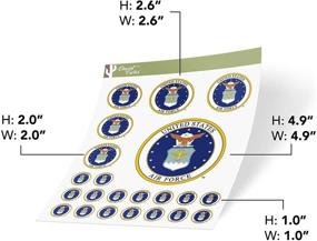 img 3 attached to Стикеры для скрапбука США. Лицензированные наружные аксессуары