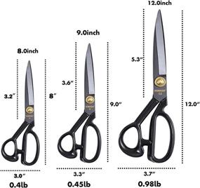 img 3 attached to ✂️ Professional 12-Inch Thickened Dressmaking Sewing Scissors for Industrial Use