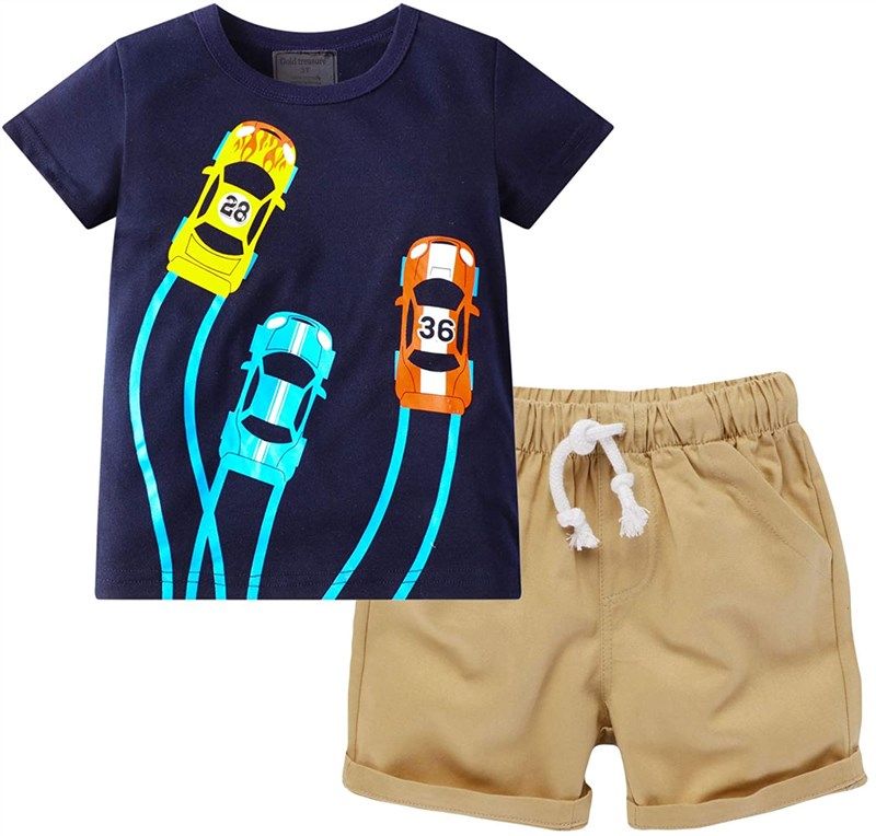 hzxvic toddler clothes outfits dinosaur 로고