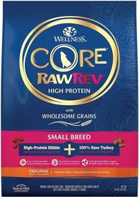 img 4 attached to 🐶 Wellness CORE RawRev Smaller Breed Dry Dog Food, Wholesome Grain-Infused High Protein Formula, Turkey, Turkey Meal & Chicken Meal Kibble with Freeze Dried Raw Turkey, Natural, Made in USA, Adult