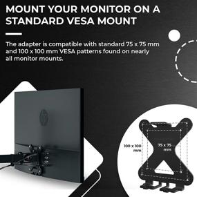 img 1 attached to 🖥️ VESA Mount Adapter for HP Pavilion 27xw, 25xw, 24xw, 23xw, 22xw, 22cwa, 27cw, 25cw, 24cw, 23cw, and 22cw Monitors - Enhancing Your Monitor Mounting Experience