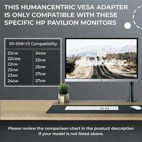 img 2 attached to 🖥️ VESA Mount Adapter for HP Pavilion 27xw, 25xw, 24xw, 23xw, 22xw, 22cwa, 27cw, 25cw, 24cw, 23cw, and 22cw Monitors - Enhancing Your Monitor Mounting Experience