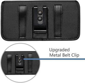 img 3 attached to 📱 Clip-on Holster Belt Clip Carrying Case for iPhone XR/ iPhone Xs Max/ iPhone 11 / iPhone 11 Pro / iPhone 11 Pro Max / iPhone 8 7 6 Plus and More - Universal Cell Phone Pouch with Enhanced SEO