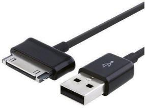 img 2 attached to 🔌 Premium Tab Charger: Galaxy Tab 2 Charger Cable - Fast USB Charging for Samsung Galaxy Tab 2 & Note 10.1 Tablets - Black