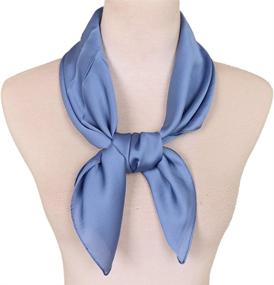 img 3 attached to LMVERNA Satin Square Scarf for Women - Accessories in Scarves & Wraps