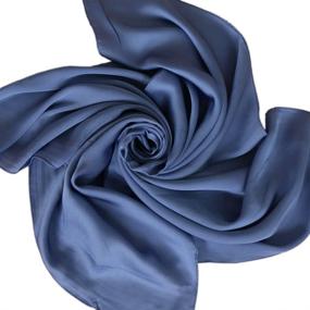 img 2 attached to LMVERNA Satin Square Scarf for Women - Accessories in Scarves & Wraps