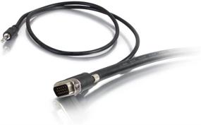 img 1 attached to 🔌 C2G 50228 Выберите VGA + 3.5 мм стерео аудио и видео кабель M/M, внутристенной сертификации CMG, черный - 25 футов (7.62 метра)