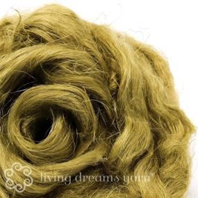 img 2 attached to 🌾 Versatile Flax Fiber: Perfect for Spinning, Blending, Felting & Fiber Arts. Discover our Natural Vegan Combed Top Roving with Nettle!