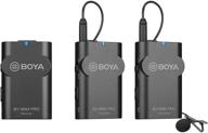 🎤 boya wm4 pro-k2: an advanced 2.4g wireless lavalier microphone system for dslr cameras, smartphones, recorders, youtube, and vlogging logo