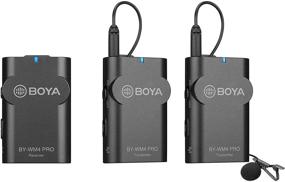 img 4 attached to 🎤 BOYA WM4 PRO-K2: An Advanced 2.4G Wireless Lavalier Microphone System for DSLR Cameras, Smartphones, Recorders, YouTube, and Vlogging