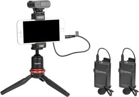 img 2 attached to 🎤 BOYA WM4 PRO-K2: An Advanced 2.4G Wireless Lavalier Microphone System for DSLR Cameras, Smartphones, Recorders, YouTube, and Vlogging