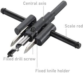 img 3 attached to NATGAI Adjustable Circle Drywall Cutting: 🔪 Achieve Precision and Efficiency in Your Drywall Projects