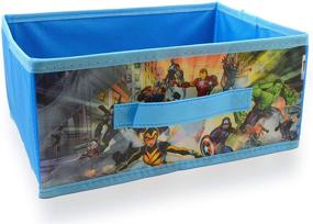 img 3 attached to Организуйте комнату для ваших детей с Marvel Avengers Storage Bin 3-Pack, в комплекте с наклейками - набором аксессуаров для супергероев, включающим в себя принадлежности для комнаты Marvel