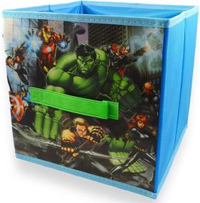 img 1 attached to Организуйте комнату для ваших детей с Marvel Avengers Storage Bin 3-Pack, в комплекте с наклейками - набором аксессуаров для супергероев, включающим в себя принадлежности для комнаты Marvel