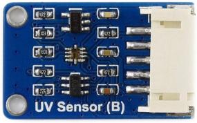 img 2 attached to Waveshare УФ-сенсор (B) Ультрафиолетовый сенсор модуль DC3.3-5V для обнаружения УФ-излучения и интенсивности окружающего света с выводом I2C для непосредственной оценки индекса УФ