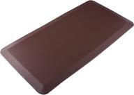 🧼 keeble outlets - premium 3/4" anti fatigue mat - 20 x 39” - ideal standing desk, kitchen, and bathroom mat. thick & non-slip comfort mat (brown) logo