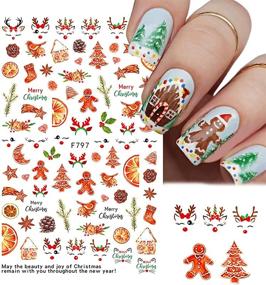 img 4 attached to Christmas Stickers Snowflake Self Adhesive Supplies Foot, Hand & Nail Care