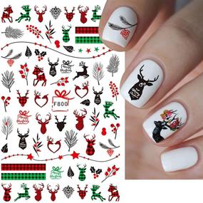 img 3 attached to Christmas Stickers Snowflake Self Adhesive Supplies Foot, Hand & Nail Care