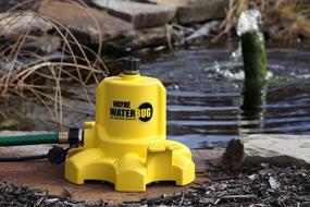 img 2 attached to 💪 Efficient Submersible Pump: WAYNE WWB WaterBUG 1/6 HP 1350 GPH with Multi-Flo Technology and Removal Tool - Yellow
