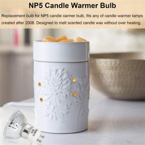 img 1 attached to 🕯️ Усилите атмосферу с Заменяемой Ароматической Свечей Scentsy Halogen Dimmable: Незаменимое Обновление