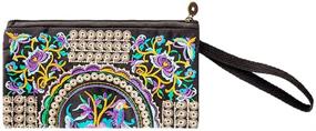 img 1 attached to Smartphone Wristlet Vintage Embroidered Wallets