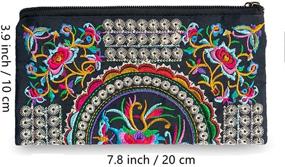 img 2 attached to Smartphone Wristlet Vintage Embroidered Wallets