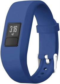 img 2 attached to 📱 Compatible Silicone Watch Bands for Garmin Vivofit 3/jr/jr 2 - Adjustable Replacement Straps with Watch Buckle, Ideal for Kids Boys Girls