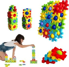 img 1 attached to 🧩 Durable Multicolor Educational Anti Anxiety Building: Unlocking Stress-Free Learning Experience