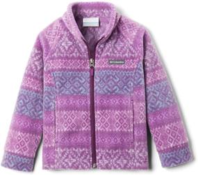 img 4 attached to 🧥 Columbia Kids' Benton Springs II Printed Fleece Jacket: Warmth, Comfort, and Style for Your Little Ones