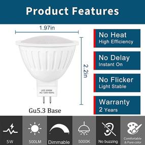 img 3 attached to 💡 Dimmable LEDGu5 3 Replacements for Halogen Daylight