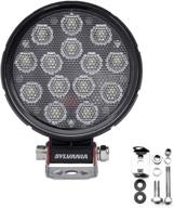 🚛 sylvania - rugged 4 inch round led light pod: lifetime limited warranty, off road flood light for trucks, cars, boats, atv, utv, suv, 4x4 - 1 pc logo