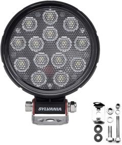 img 4 attached to 🚛 SYLVANIA - Rugged 4 Inch Round LED Light Pod: Lifetime Limited Warranty, Off Road Flood Light for Trucks, Cars, Boats, ATV, UTV, SUV, 4x4 - 1 PC