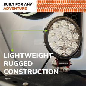 img 2 attached to 🚛 SYLVANIA - Rugged 4 Inch Round LED Light Pod: Lifetime Limited Warranty, Off Road Flood Light for Trucks, Cars, Boats, ATV, UTV, SUV, 4x4 - 1 PC