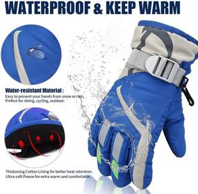 img 3 attached to ORVINNER Toddler Waterproof Children Adjustable Boys' Accessories and Cold Weather